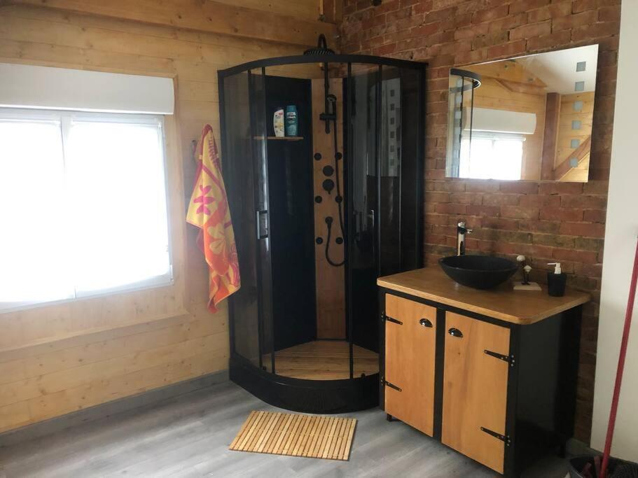 Cottage Cocooning Romantique Avec Jaccuzzi Prive Ancinnes Exteriör bild